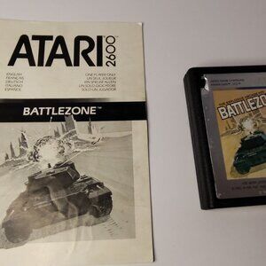 Battlezone tested Atari 2600 game game and manual tested